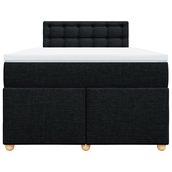 kontinentalseng med madras 120x200 cm stof sort