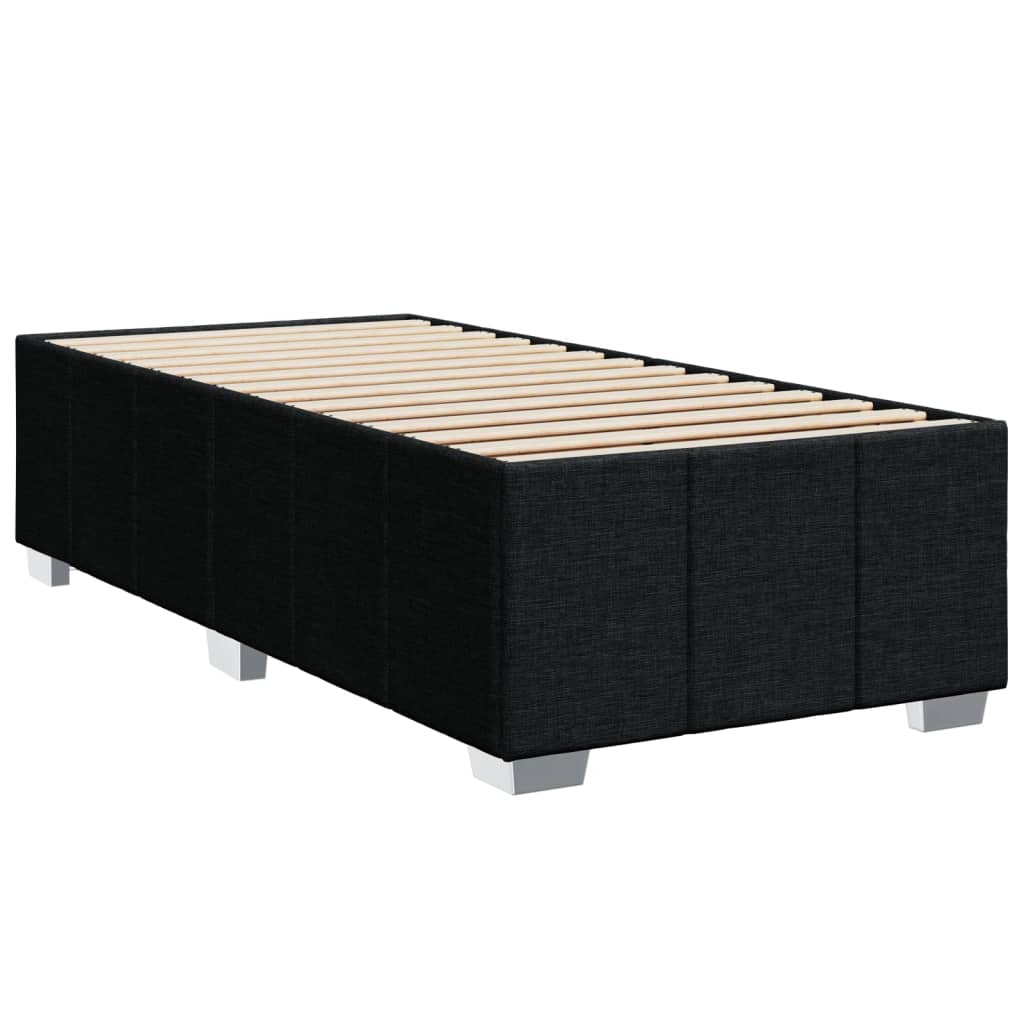 kontinentalseng med madras 80x200 cm stof sort