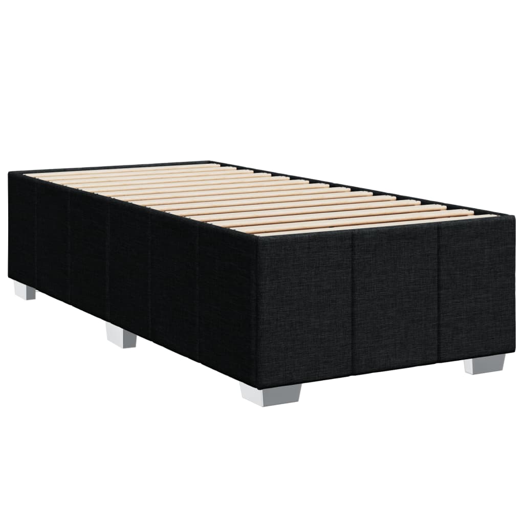 kontinentalseng med madras 90x190 cm stof sort