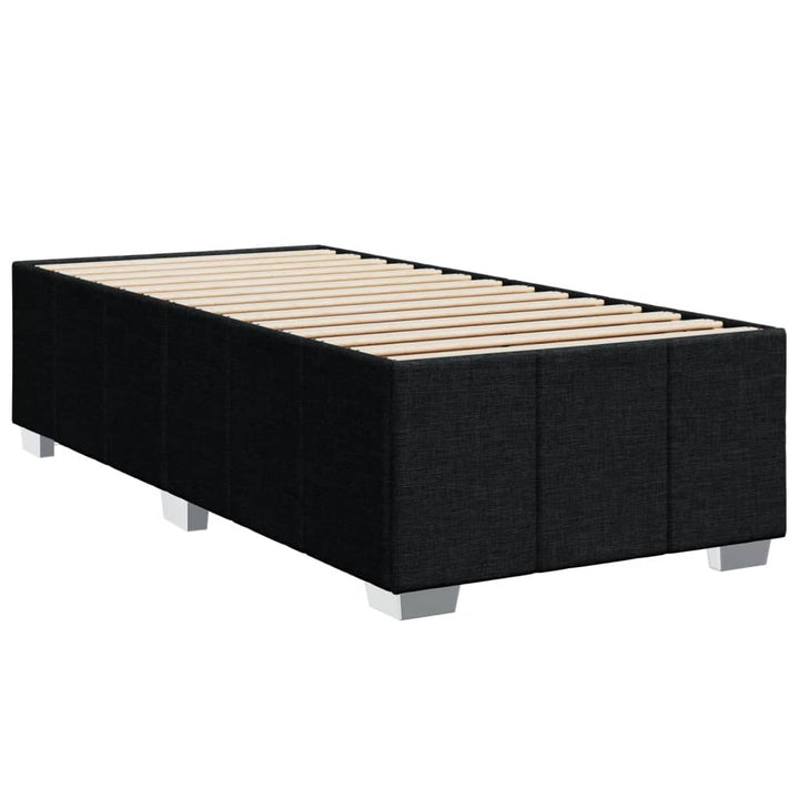 kontinentalseng med madras 90x200 cm stof sort