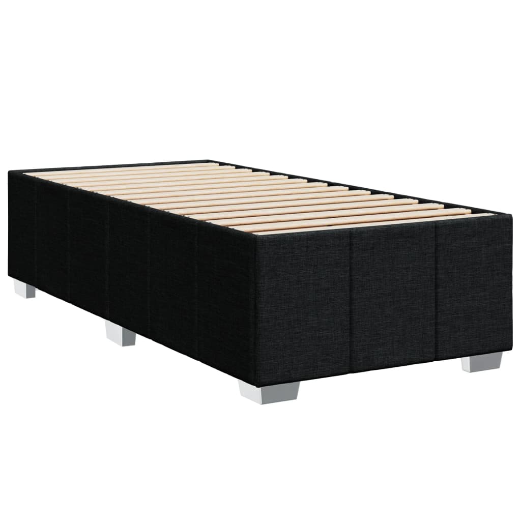 kontinentalseng med madras 100x200 cm stof sort