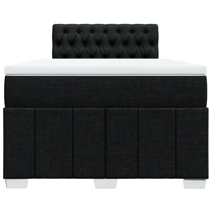 kontinentalseng med madras 120x190 cm stof sort