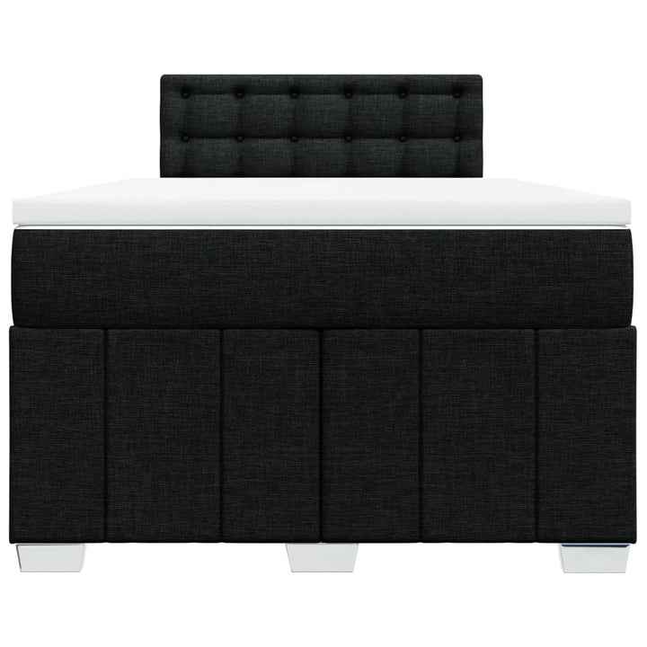kontinentalseng med madras 120x190 cm stof sort