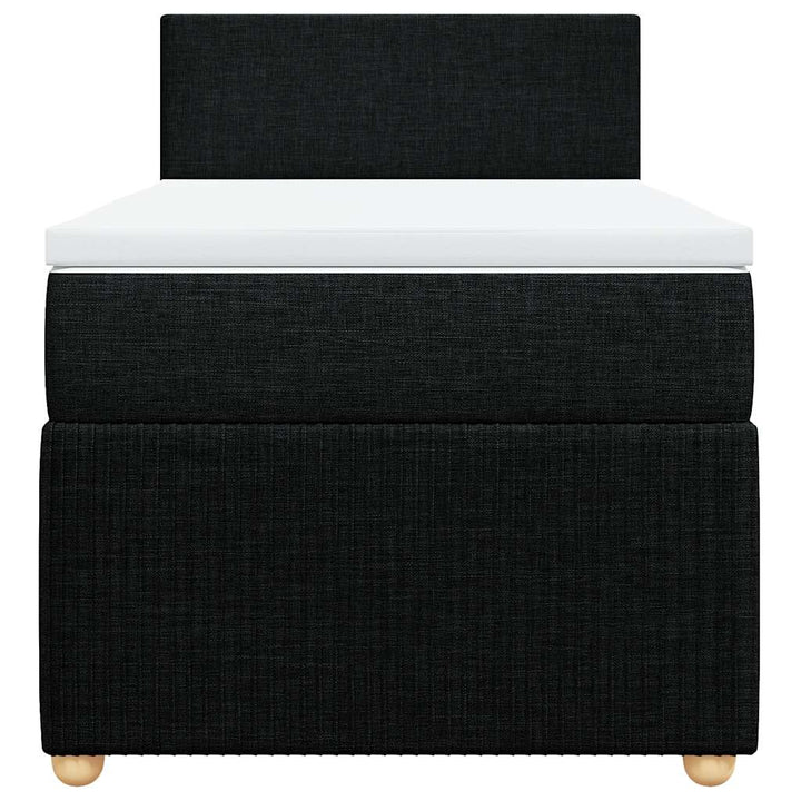 kontinentalseng med madras 90x200 cm stof sort