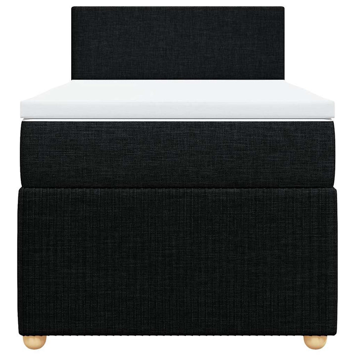 kontinentalseng med madras 100x200 cm stof sort