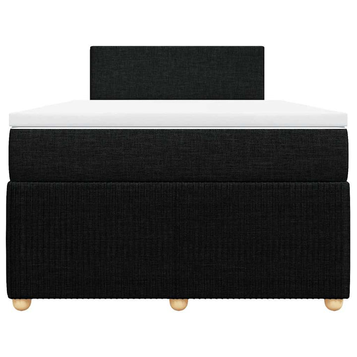 kontinentalseng med madras 120x200 cm stof sort