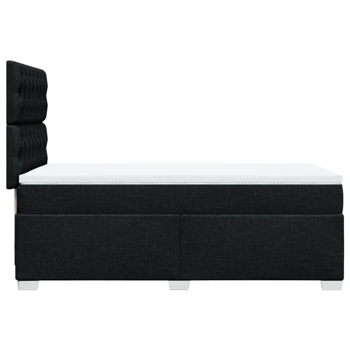 kontinentalseng med madras 80x200 cm stof sort