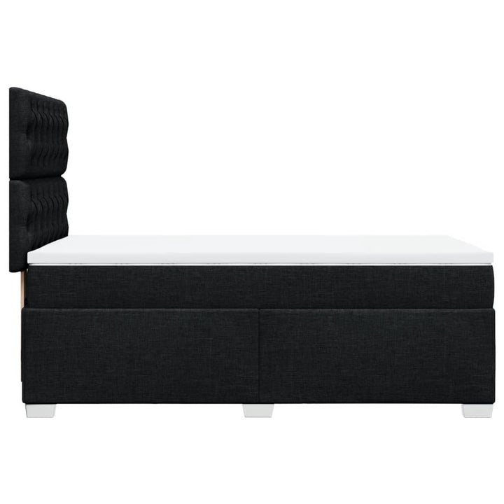 kontinentalseng med madras 100x200 cm stof sort