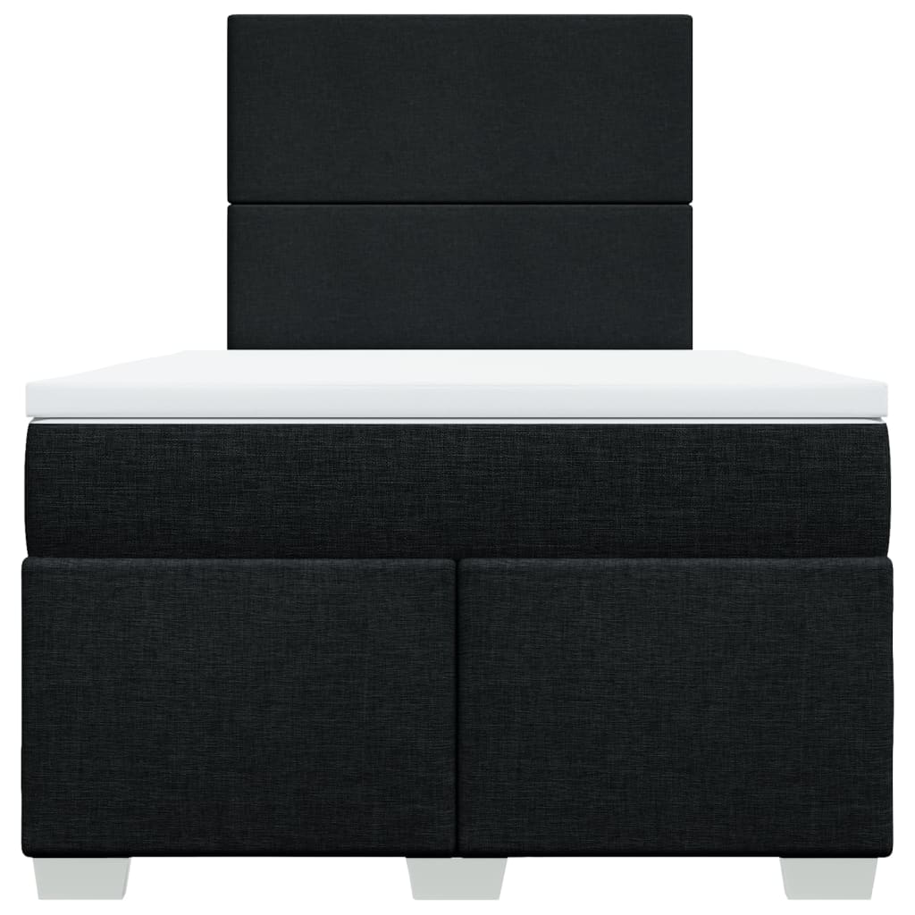 kontinentalseng med madras 120x190 cm stof sort