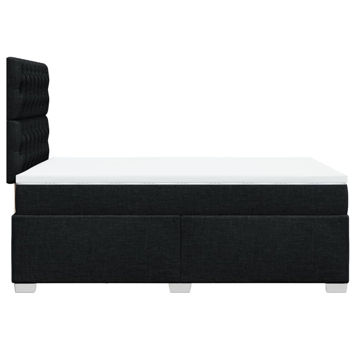 kontinentalseng med madras 120x190 cm stof sort