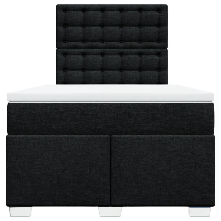 kontinentalseng med madras 120x190 cm stof sort