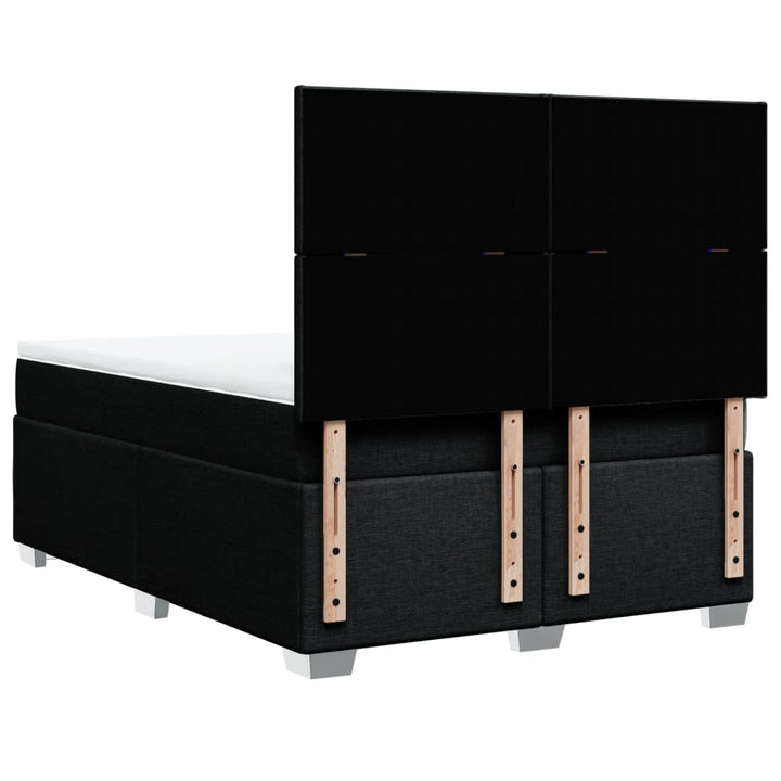 kontinentalseng med madras 140x190 cm stof sort