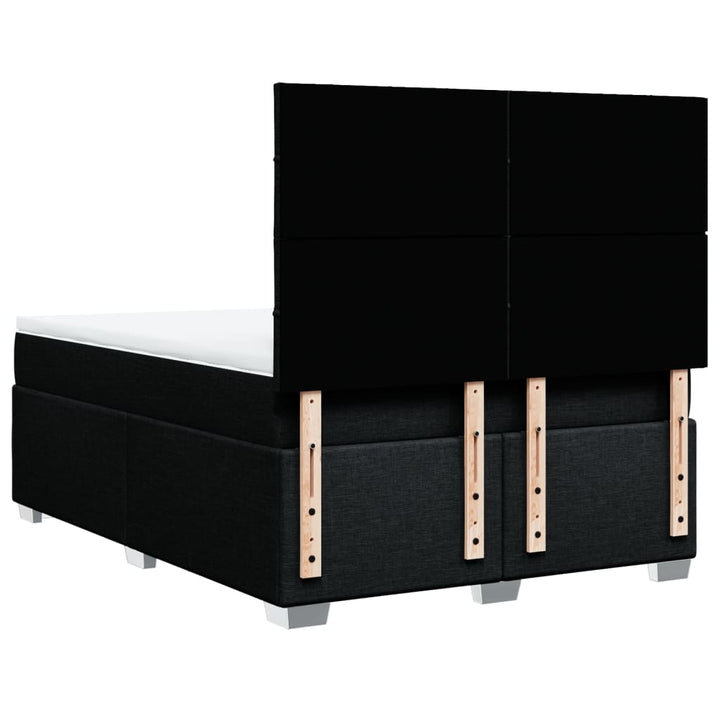 kontinentalseng med madras 140x190 cm stof sort