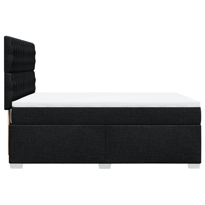 kontinentalseng med madras 160x200 cm stof sort