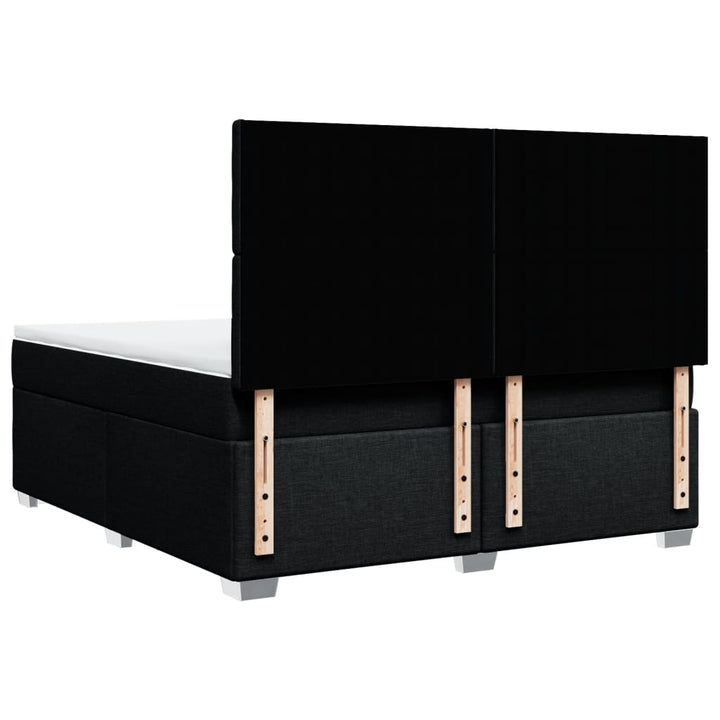 kontinentalseng med madras 180x200 cm stof sort