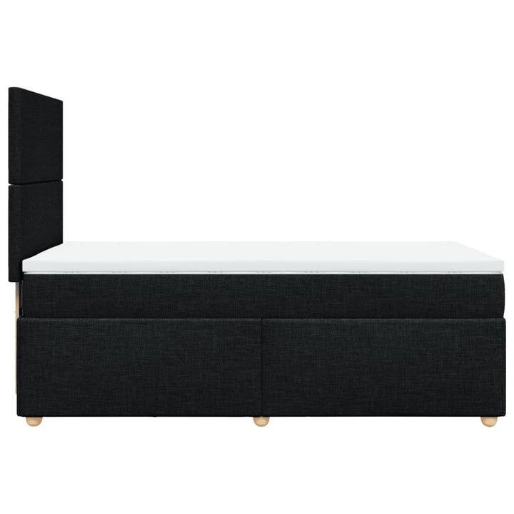 kontinentalseng med madras 100x200 cm stof sort