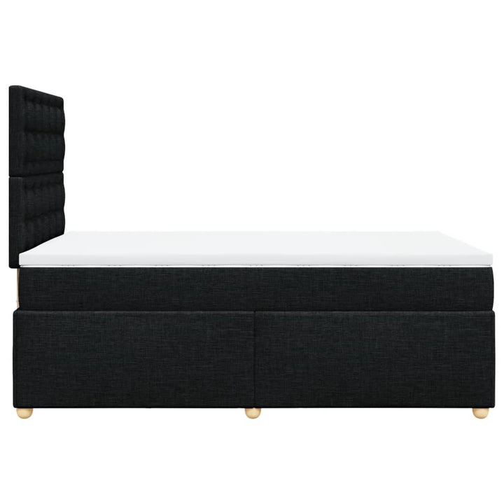 kontinentalseng med madras 120x190 cm stof sort