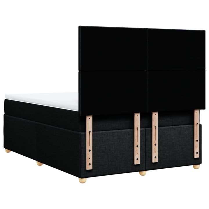 kontinentalseng med madras 160x200 cm stof sort