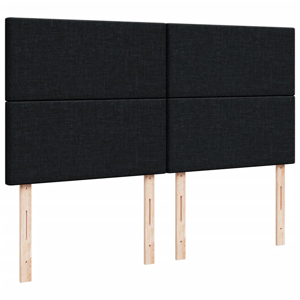 kontinentalseng med madras 180x200 cm stof sort