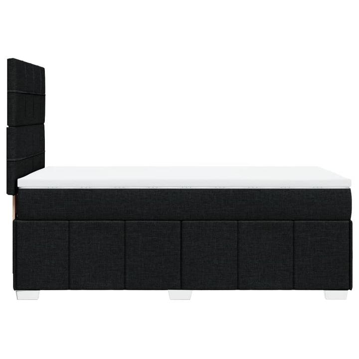 kontinentalseng med madras 90x190 cm stof sort
