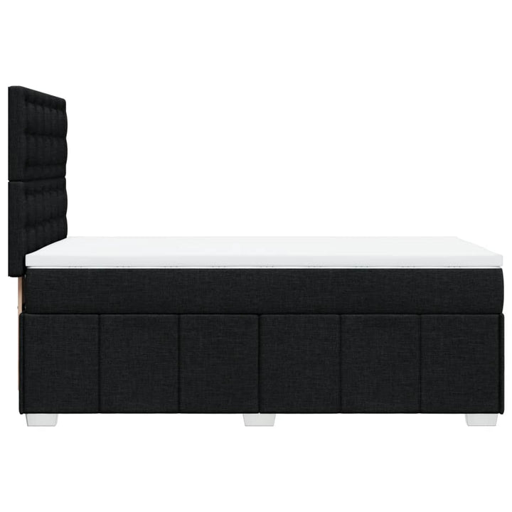 kontinentalseng med madras 90x200 cm stof sort