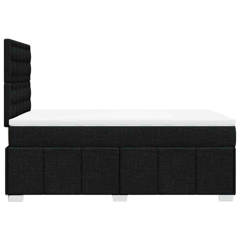 kontinentalseng med madras 120x190 cm stof sort