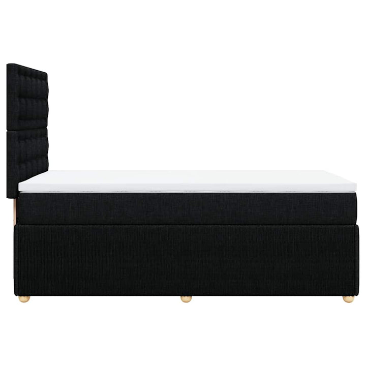 kontinentalseng med madras 80x200 cm stof sort