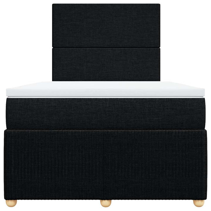 kontinentalseng med madras 120x190 cm stof sort
