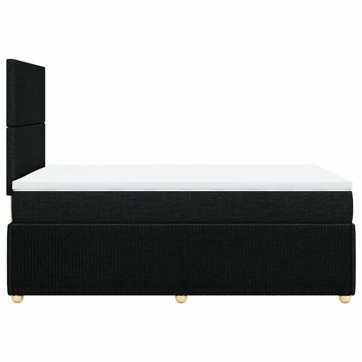 kontinentalseng med madras 120x190 cm stof sort