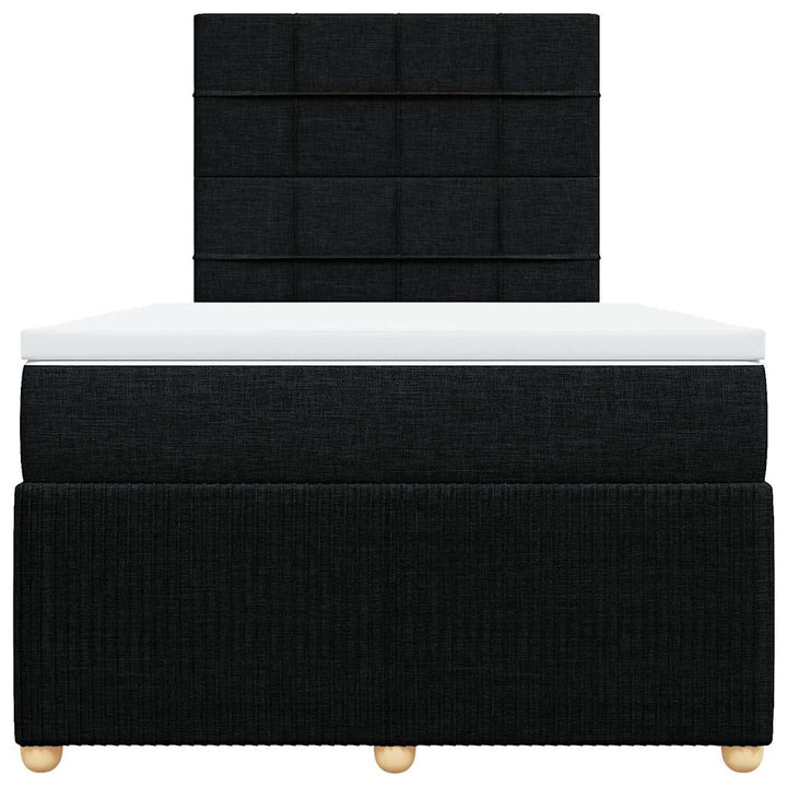 kontinentalseng med madras 120x190 cm stof sort