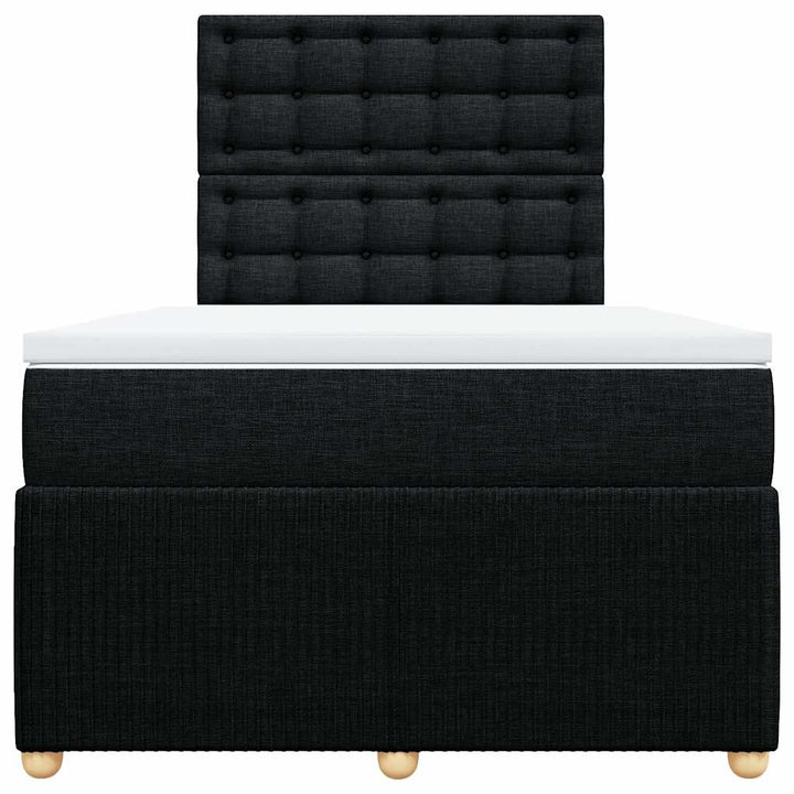 kontinentalseng med madras 120x190 cm stof sort