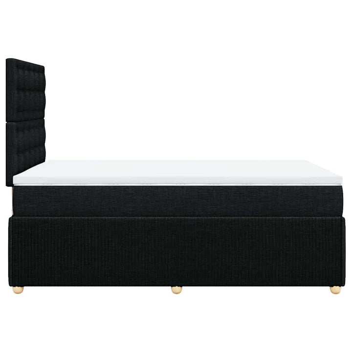 kontinentalseng med madras 120x190 cm stof sort