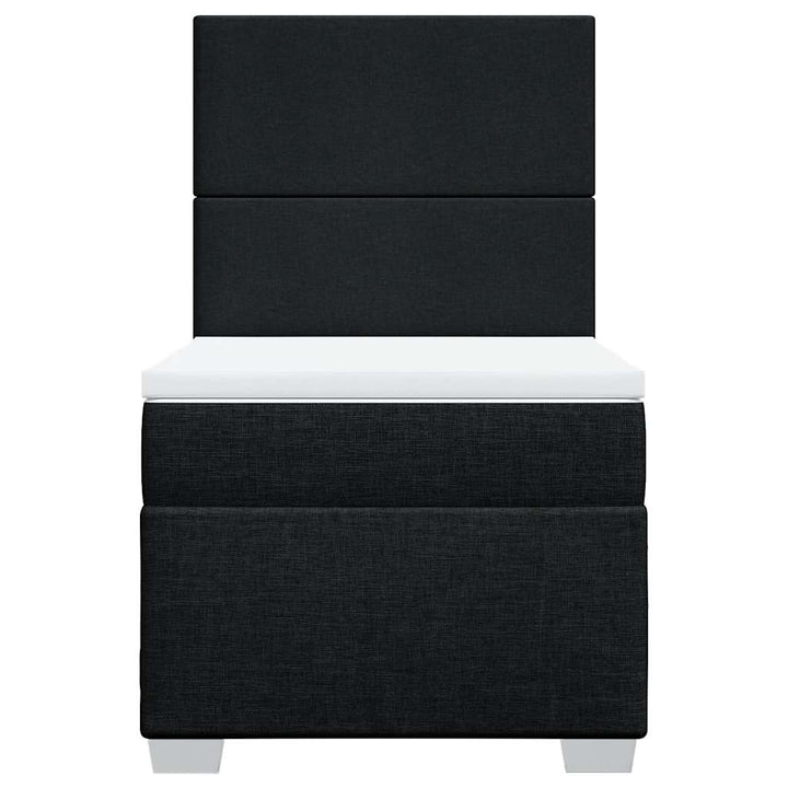 kontinentalseng med madras 90x190 cm stof sort
