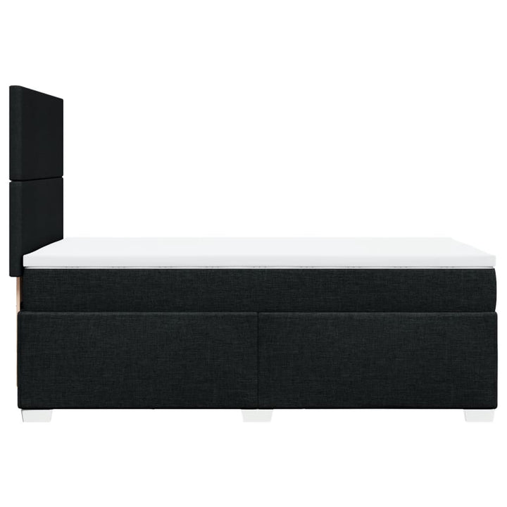 kontinentalseng med madras 90x200 cm stof sort