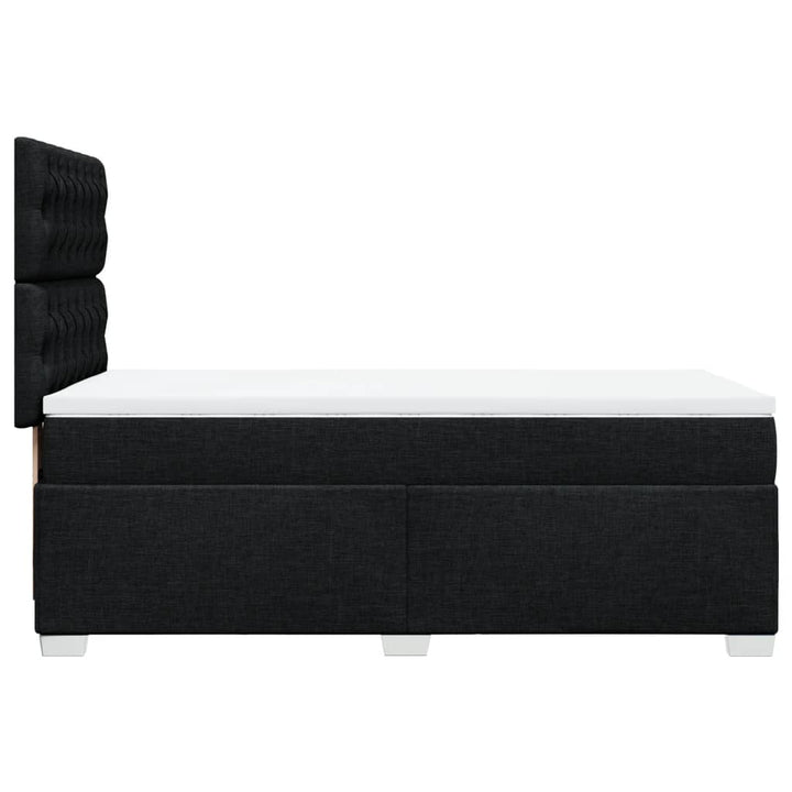 kontinentalseng med madras 100x200 cm stof sort