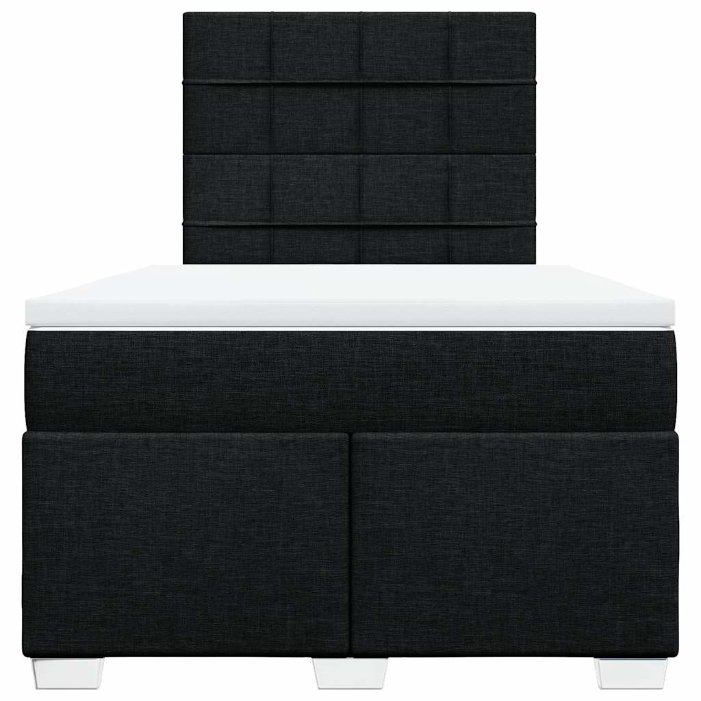 kontinentalseng med madras 120x190 cm stof sort