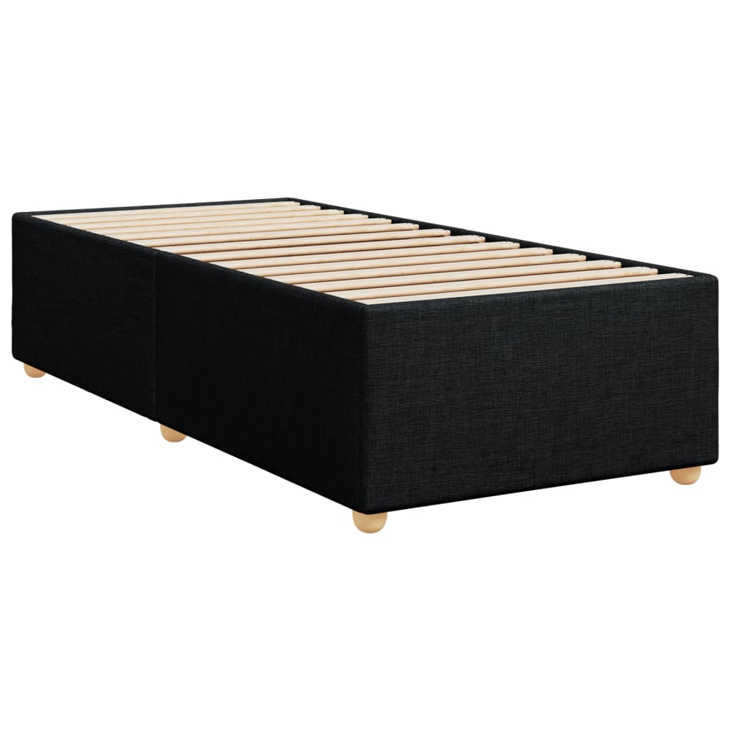 kontinentalseng med madras 100x200 cm stof sort