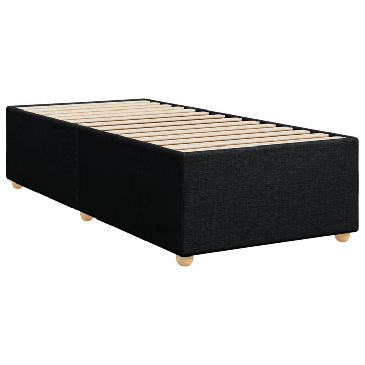 kontinentalseng med madras 100x200 cm stof sort