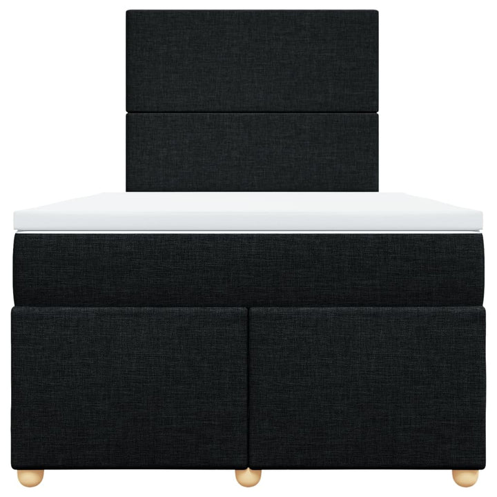 kontinentalseng med madras 120x190 cm stof sort