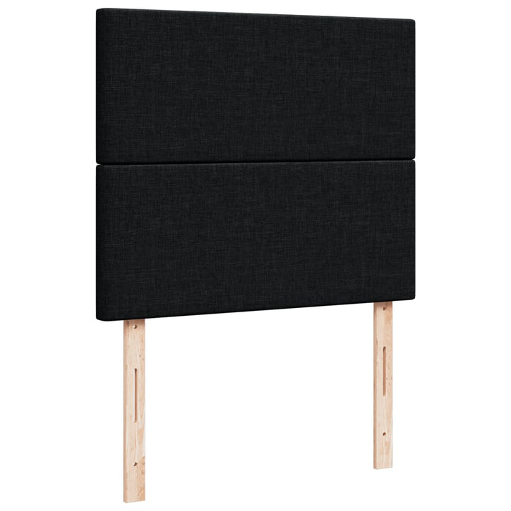 kontinentalseng med madras 120x190 cm stof sort