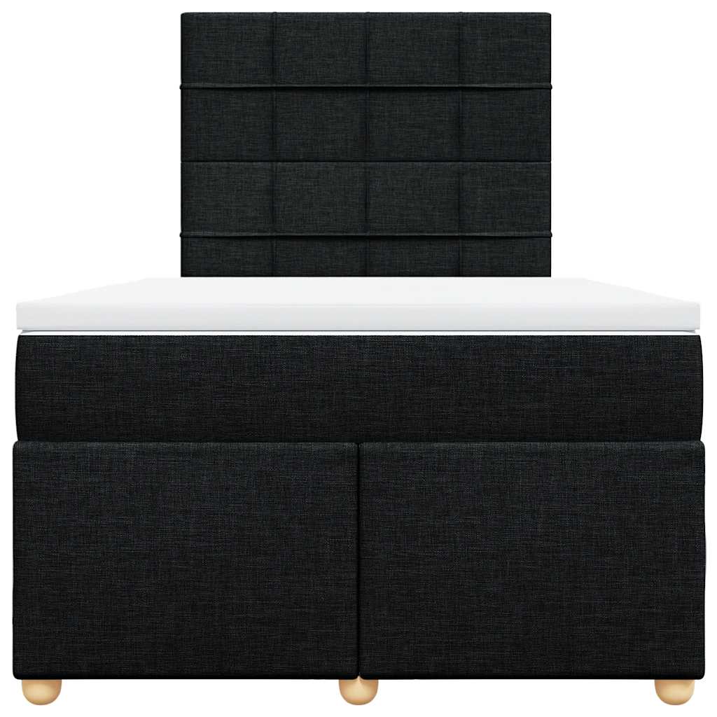 kontinentalseng med madras 120x190 cm stof sort
