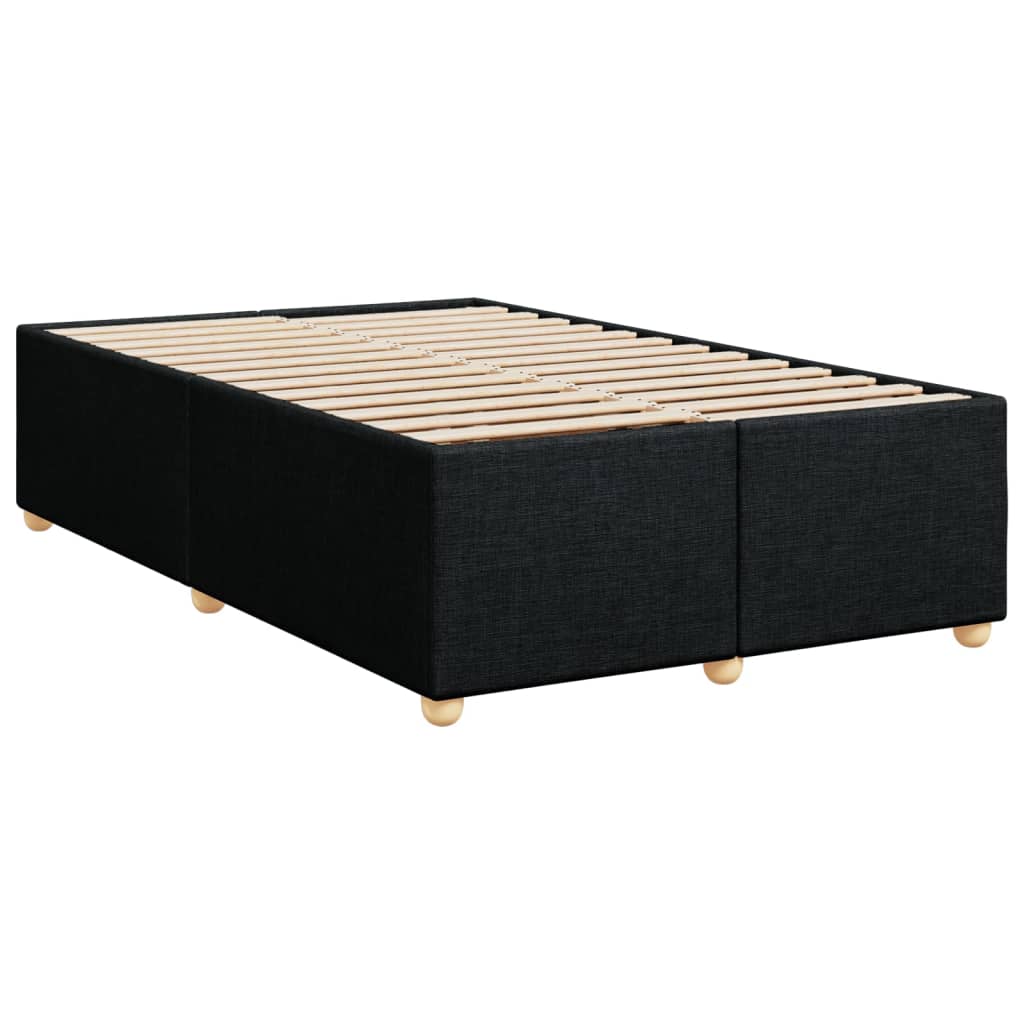 kontinentalseng med madras 120x190 cm stof sort