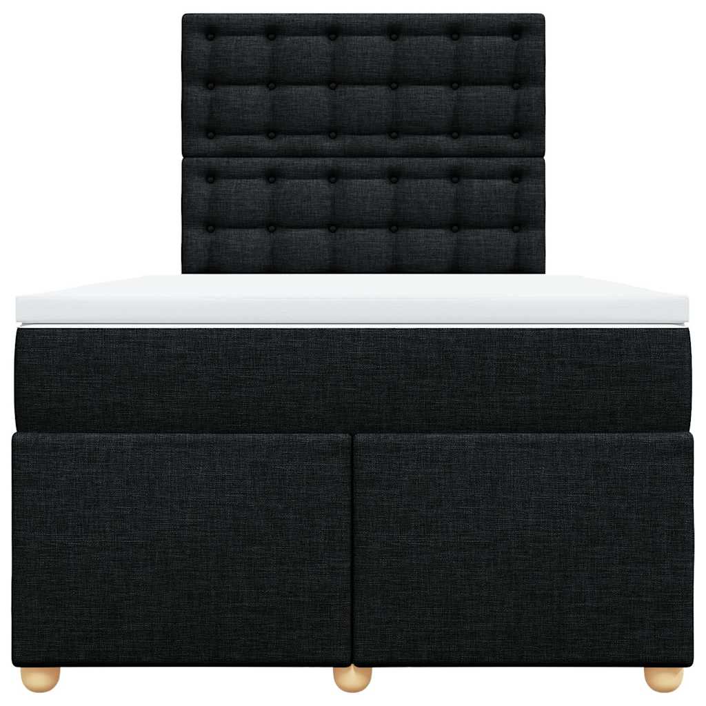 kontinentalseng med madras 120x190 cm stof sort