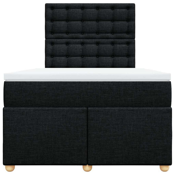 kontinentalseng med madras 120x190 cm stof sort