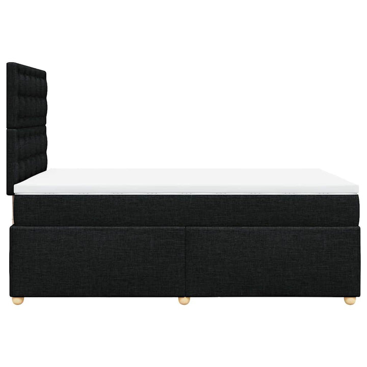 kontinentalseng med madras 120x190 cm stof sort