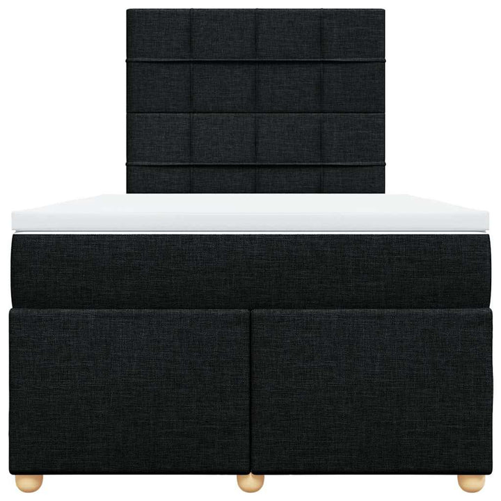 kontinentalseng med madras 120x200 cm stof sort