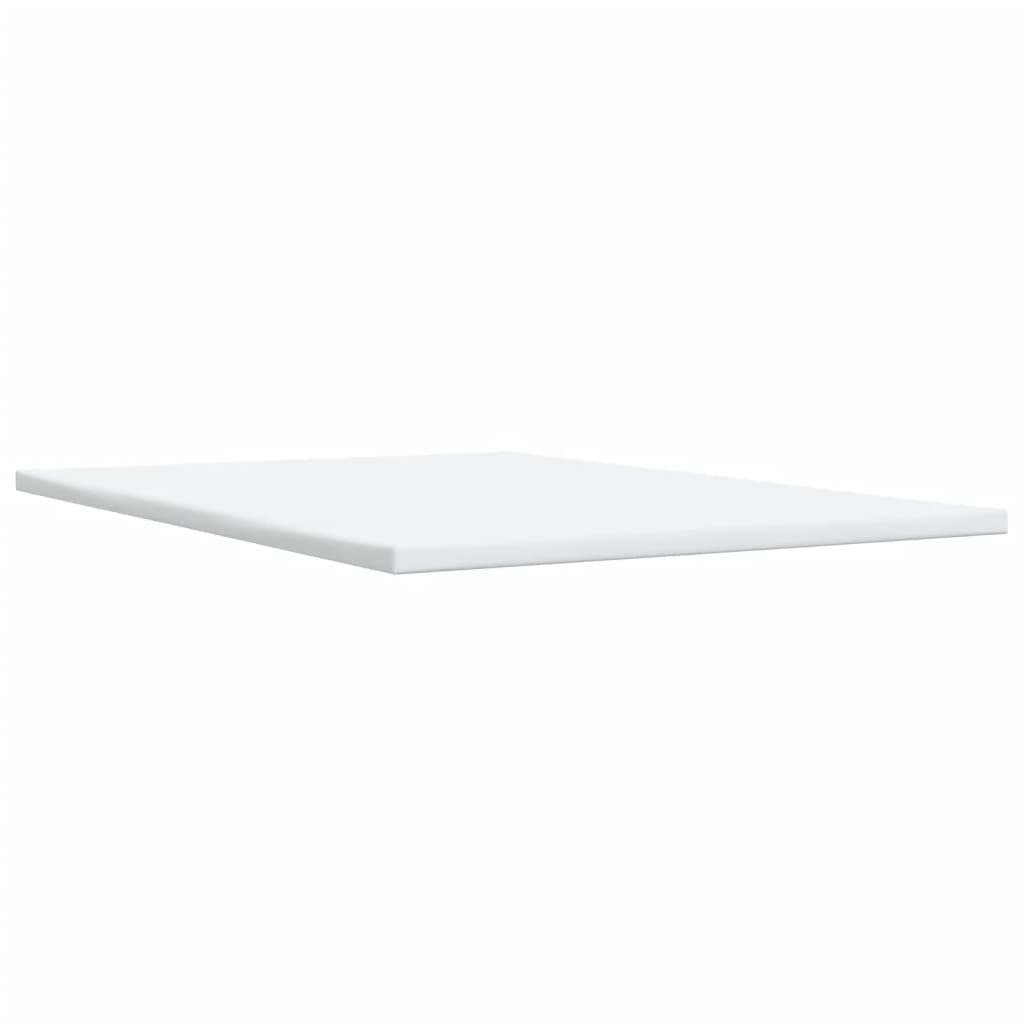 kontinentalseng med madras 140x200 cm stof cremefarvet