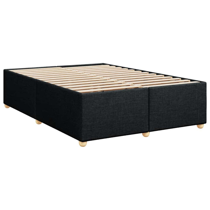 kontinentalseng med madras 160x200 cm stof sort