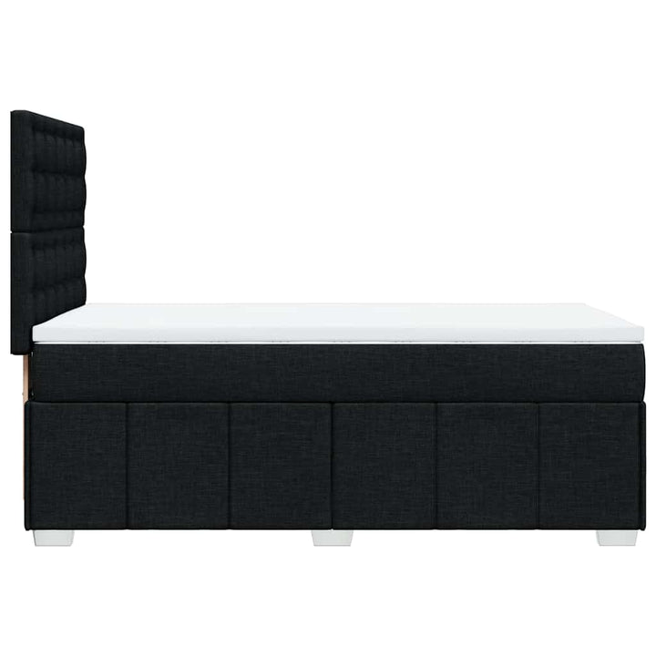 kontinentalseng med madras 80x200 cm stof sort