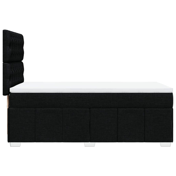 kontinentalseng med madras 90x200 cm stof sort
